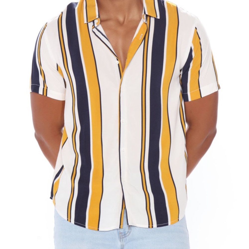 Stripe Short Sleeve Shirt